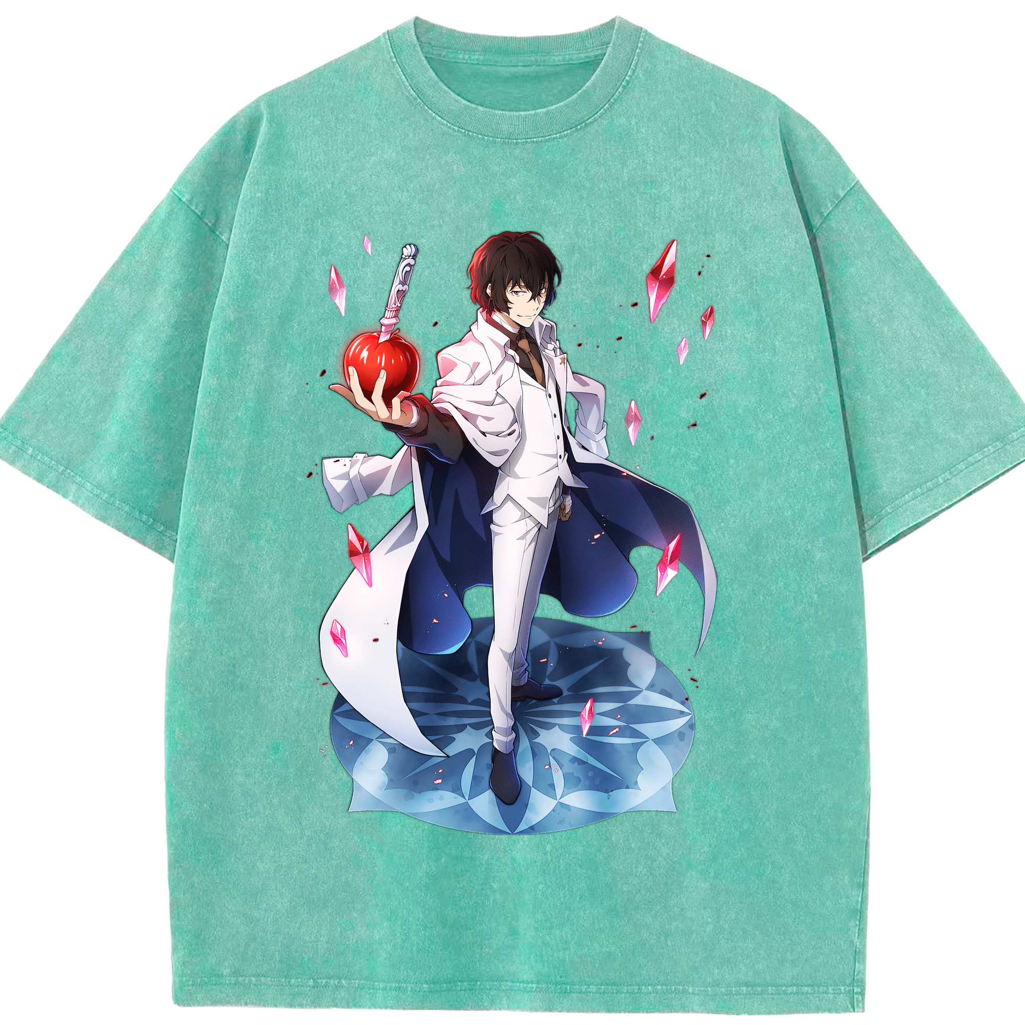 （画像用） 文豪ストレイドッグス Bungo Stray Dogs 綿100% ヴィンテージ風 半袖Tシャツ（フロントプリント）